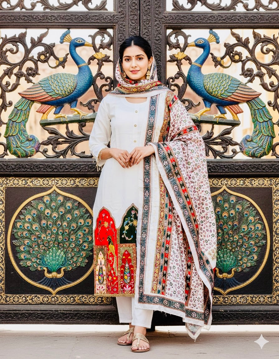 Bai Sa- Rajasthani patchwork Suit Set
