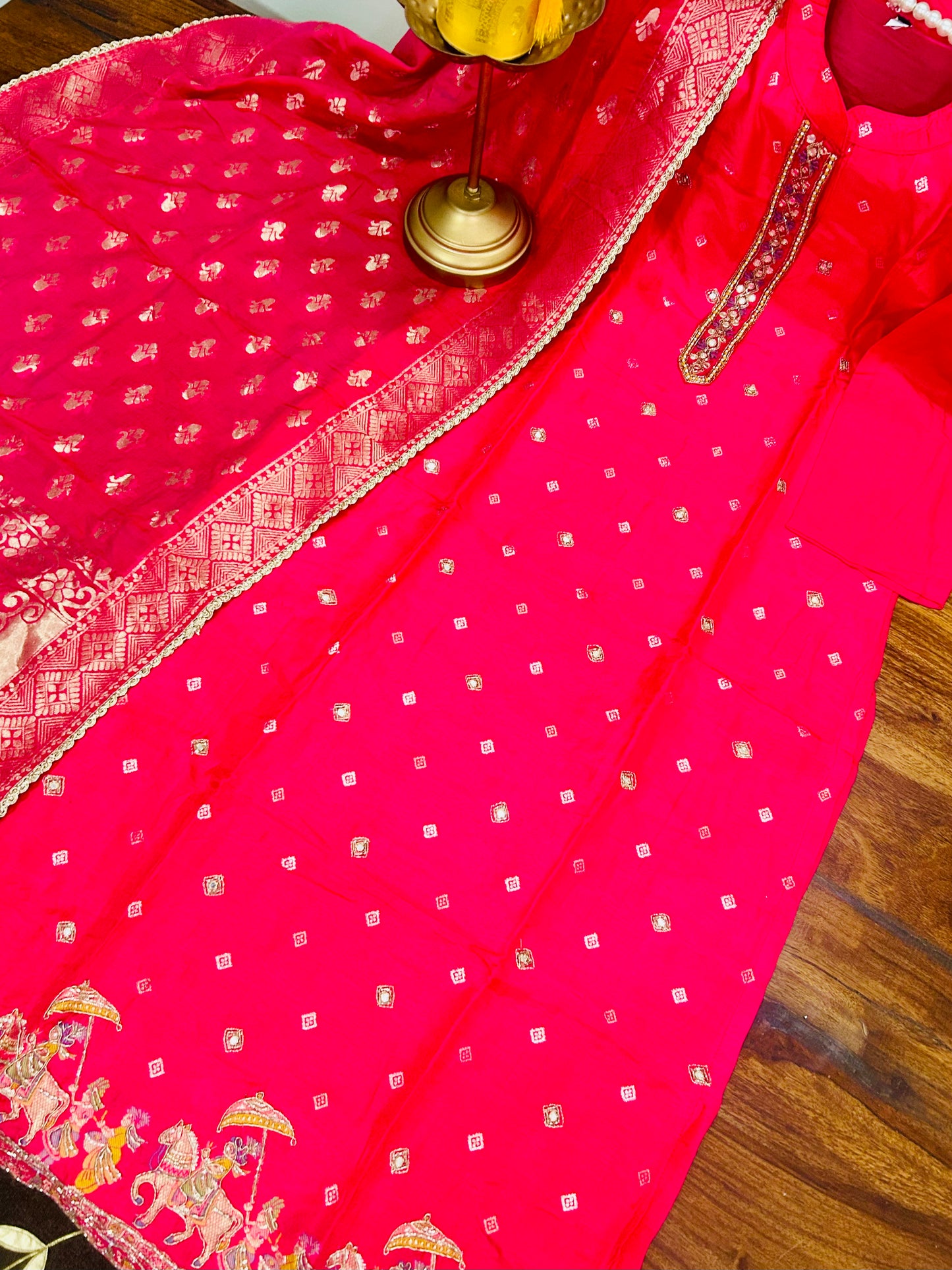 Doli Karvaan with Banarasi Dupatta Suit Set