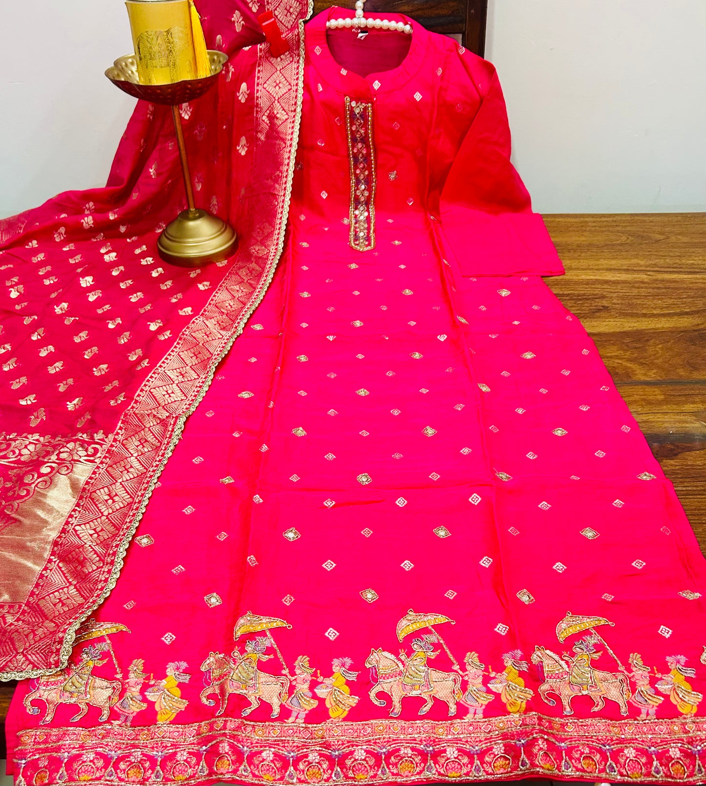 Doli Karvaan with Banarasi Dupatta Suit Set
