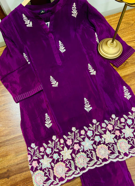 Shahi Rutt- Royal Purple Co-ord Set