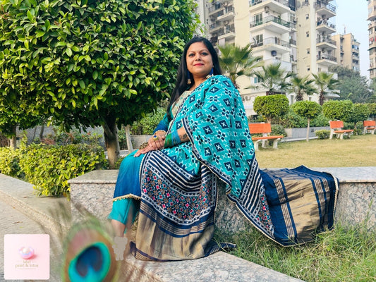 Mayuri- Peacock Paradise Plus Size Suit Set