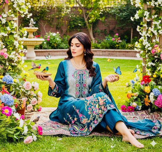 Barkha- Sawan leher Suit Set