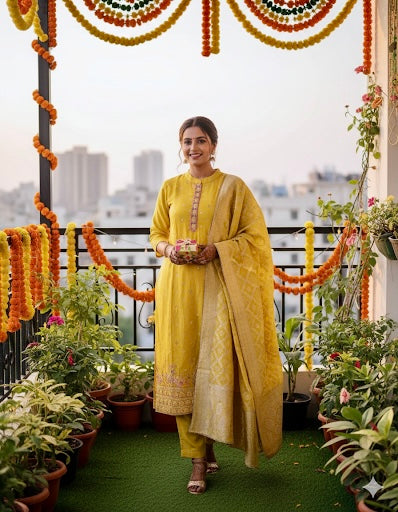 Doli Karvaan with Banarasi Dupatta Suit Set