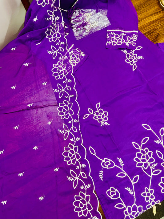Nandini- Deep Violet Suit Set